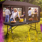Table pliante anthracite 183x76 cm en plastique résistant