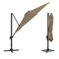 Parasol déporté MOLOKAI rectangulaire 3x4 m taupe