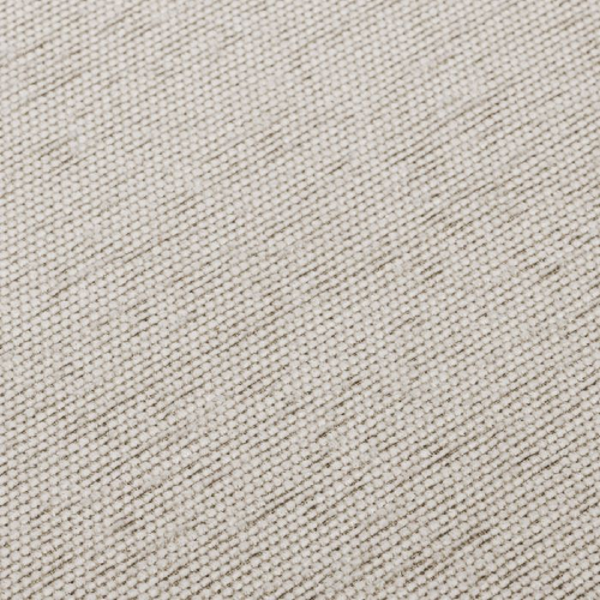 Chaise de salle à manger marron en tissu crème