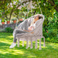 Fauteuil suspendu crème avec coussins - 80x60x140 cm