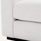 Fauteuil en tissu blanc