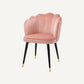 Chaise de salle à manger en velours rose