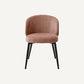 Chaise de salle à manger en tissu rose (lot de 2)