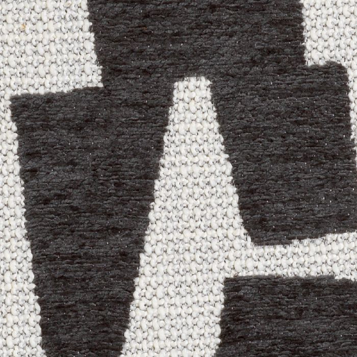 Chaise de bar en tissu noir et blanc