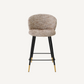 Chaise de comptoir en tissu beige