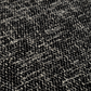 Chaise de salle à manger avec accoudoirs en tissu noir