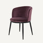 Chaise de salle à manger en velours violet (lot de 2)
