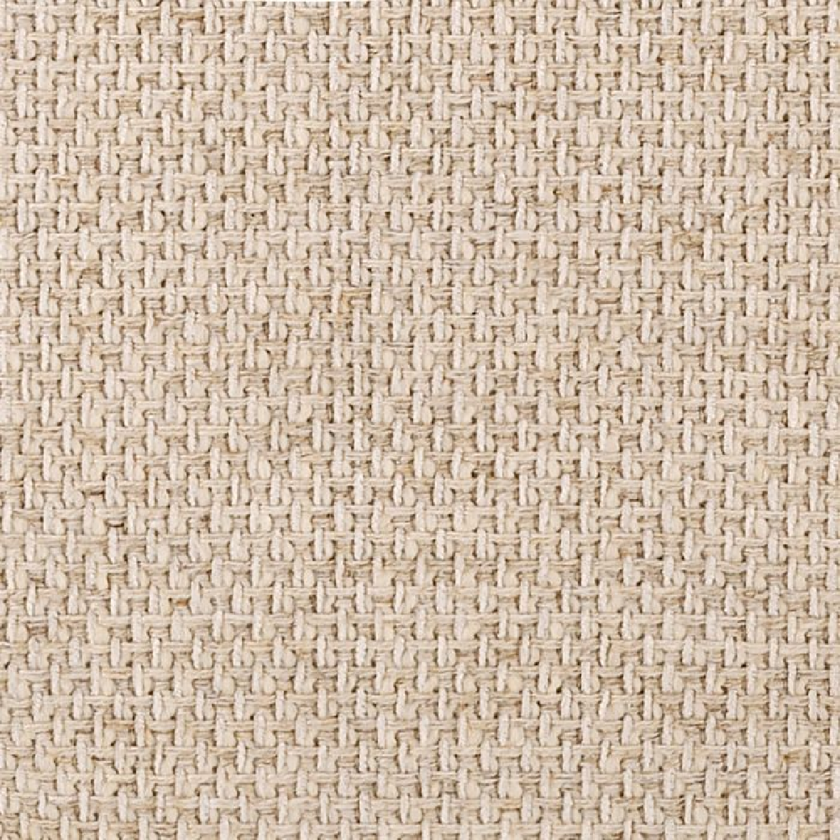 Chaise de salle à manger en tissu blanc écru