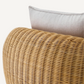 Fauteuil pivotant en rotin
