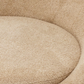 Canapé rond molletonné sable