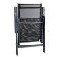 Ensemble de jardin Bern anthracite en aluminium 9 pièces