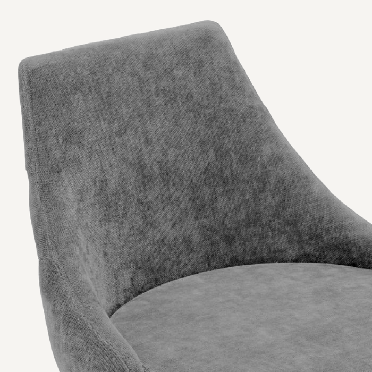 Chaise de bar en tissu gris