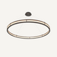 Lustre en bronze et en verre mat XL