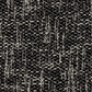 Chaise de salle à manger avec accoudoirs en tissu noir