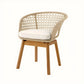 Chaise extérieure en cordage crème