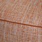 Fauteuil en tissu blanc et orange Marino G